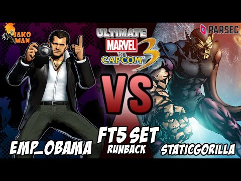 UMVC3 Parsec FT5 Set Runback - EMP_Obama VS StaticGorilla
