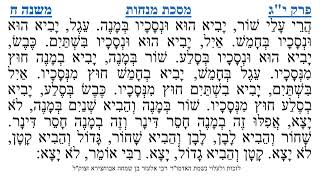 מסכת מנחות פרק י"ג משנה ח