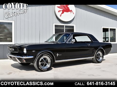Triple Black 1966 Mustang Coupe (SOLD) at Coyote Classics