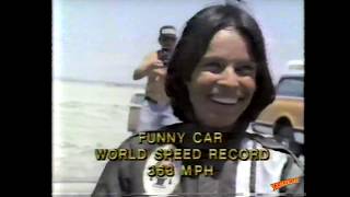 Kitty O&#39;Neil Crashes Rocket Funny Car at 368mph
