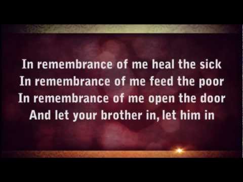 In Remembrance of Me worship video