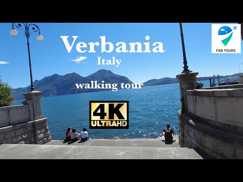 Verbania, Italy 4K Walking Tour | Relaxing Day on Lake Maggiore | Italian Lakeside Town