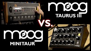 Video thumbnail for Moog Taurus III vs. Moog Minitaur --- is there a difference? by manmade madman