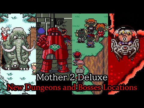 HOW TO FIND ALL NEW DUNGEONS AND BOSSES - Mother 2 Deluxe 3.0 Like a Boss! Achievement Guide