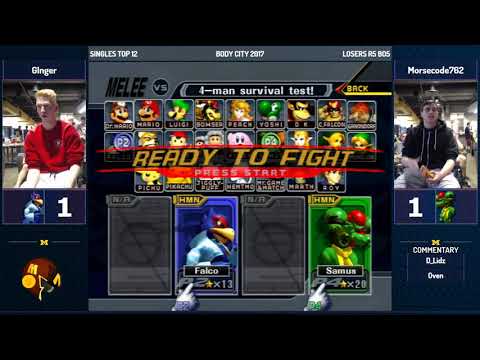 Body City 2017 - Ginger (Falco) vs Morsecode762 (Samus) - SSBM LR5