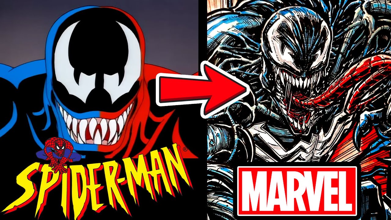 MARVEL ARTIST draws SPIDER-MAN 1994's VENOM!  90's CARTOONS!