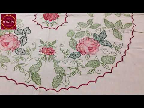 Bed sheet Designing at Home  | Sarbjit Embroidery Designs