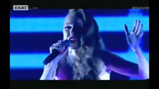 Tamta performed Unloved. X Factor Greece 2016 final.