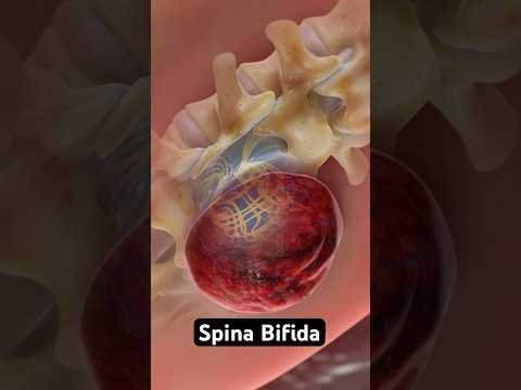 Symptoms of spina bifida (3D Animation)