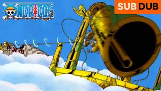 Luffy rings the bell of Shandora