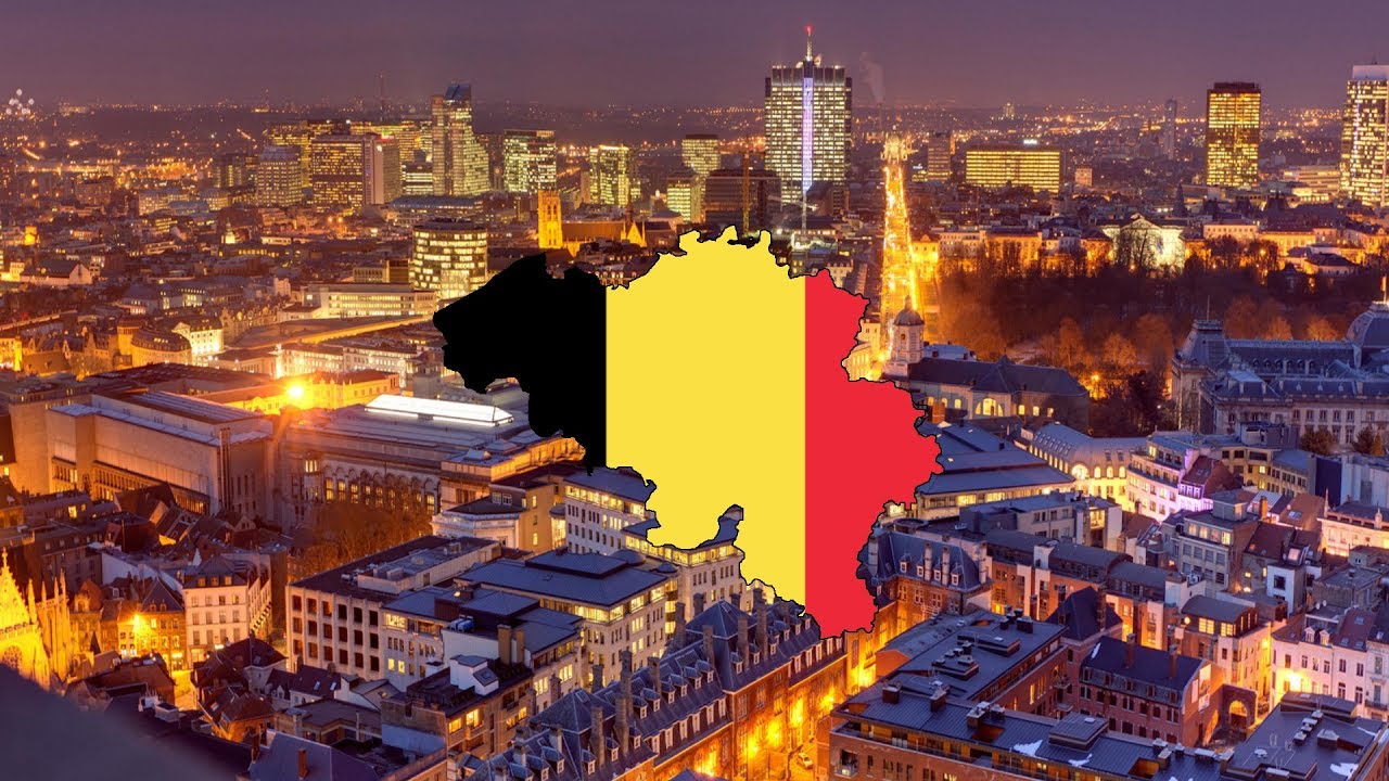 Belgium Flag Map