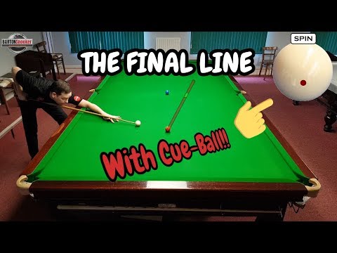 Snooker Final Line **WITH CUE BALL**