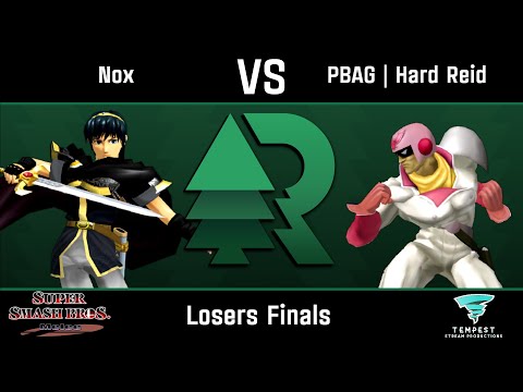 Nox (Marth) vs PBAG | Hard Reid (Captain Falcon) - Melee Losers Finals - Evergreen Rising #10