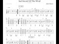 Sad Sound Of The Wind - Jules Shear (guitar transcription w/ tab)