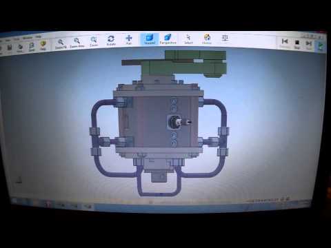 Kamenov Rotary Internal Combustion Engine CAD 3D Drawings Animation Simulation Prototype