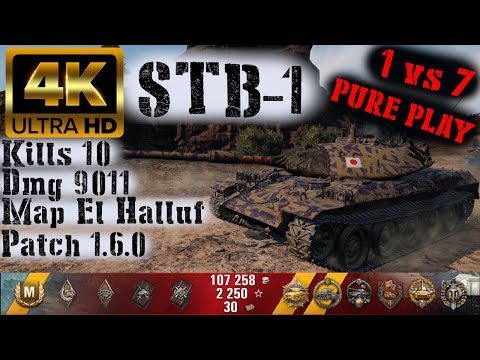 World of Tanks STB-1 Replay - 10 Kills 9.0K DMG(Patch 1.6.0)