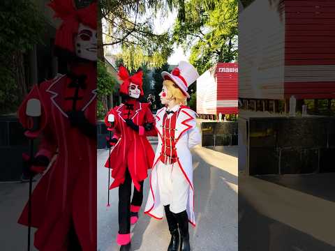 Season 2 spoiler😏 #hazbinhotel #hazbinhotelcosplay #alastor #lucifer #alastorcosplay #radioapple