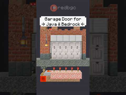 Simple Garage Door For your #Minecraft World! #mc #mcpe #gaming #shorts