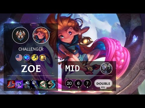 Zoe Mid vs Diana - NA Challenger Patch 10.4