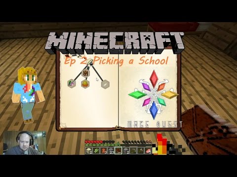 Minecraft Mage Quest --- Ep 2 Picking a School