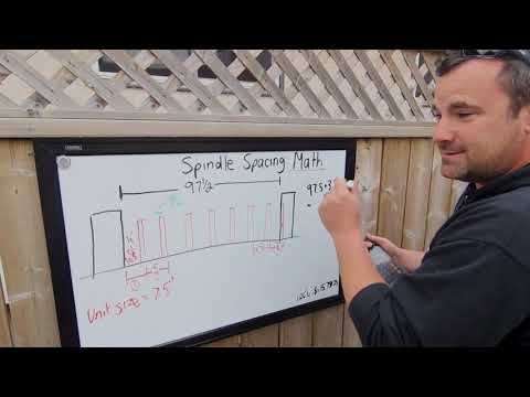 How to Calculate Equal Spindle Spacings - For any type of Railing