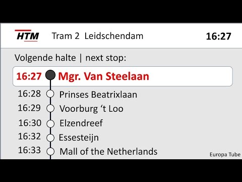 HTM Tram 2 Omroepen Kraayenstein - Leidschendam | 14-7-2022