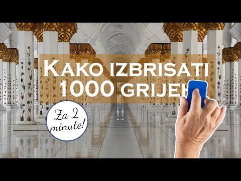 Kako izbrisati 1.000 grijeha - za dvije minute