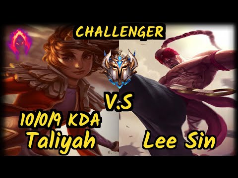 Kirei (TALIYAH) vs LEE SIN - 10/0/9 KDA JUNGLE CHALLENGER GAMEPLAY - EUW