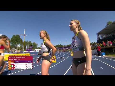 U23 4 x 100m Relay Women Qualifying Rounds 1/2