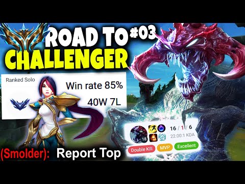 85% Win Ratio Challenger FIORA SMURF vs CHO'GOD TOP LANE | Road to Challenger Series #03 | Season 14