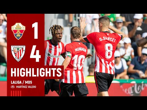 Imagen de portada del video HIGHLIGHTS | Elche CF 1-4 Athletic Club | MD5 LaLiga 2022-23