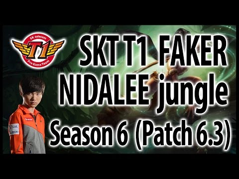 SKT T1 Faker – Nidalee jungle – LoL KR Challenger Ranked, Patch 6.3 (2016.02.19)