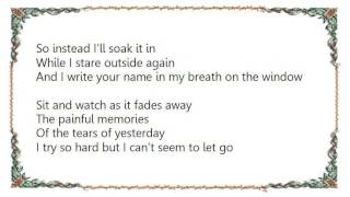 Hoobastank - Tears of Yesterday Lyrics