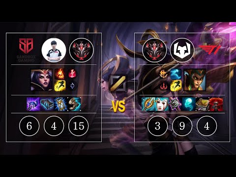 SB TolanD LeBlanc vs T1 Allmight Cassiopeia Mid - KR Patch 10.12