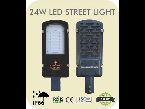 24W Premium LED Street Light Glass Model