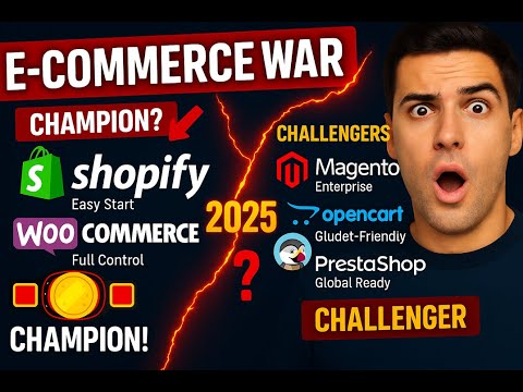 Shopify vs Woocommerce vs Magento vs Opencart vs Prestashop: Choosing Your E-Commerce Platform 2025?