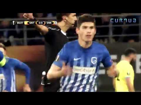 A splendid Malinovsky's goal at Ghent's gate.