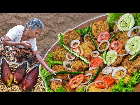 Fried Banana Flower Slices - Fried Banana Blossom Slices