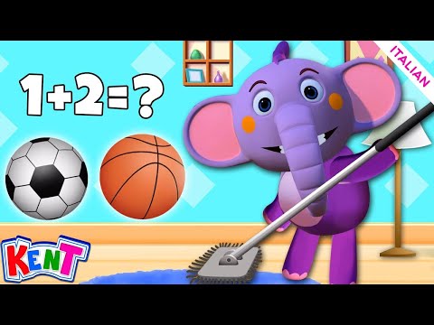 Impara Le Addizioni | Matematica Per Bambini | Cartone Animato Educativo | Kent l'elefante