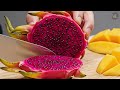 Tropical Fruit Feast Juicy Cutting Refreshing ASMR