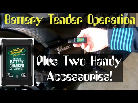 How to Use a Battery Tender Charger and Two Battery Tender Accessories