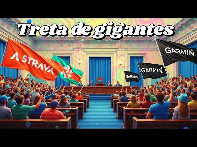 TRETA DE GIGANTES: Strava está processando a Garmin