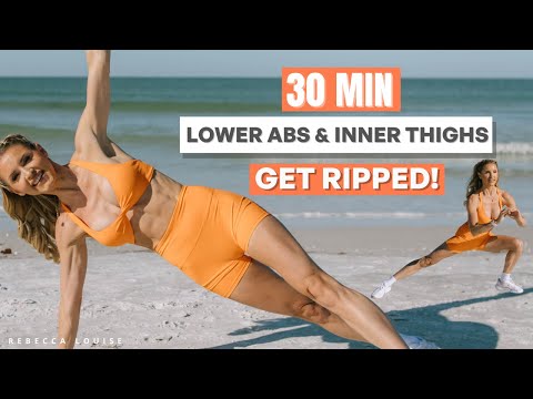 30 MIN LOWER ABS & INNER THIGHS - Summer Series DAY 3 | Rebecca Louise