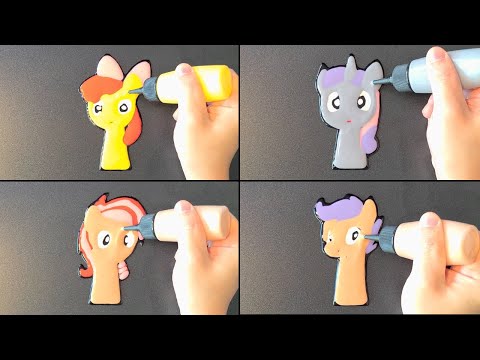 Sprunki + My little Pony Pancake Art - Apple Bloom, Sweetie Belle, Babs Seed, Scootaloo
