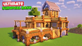 Minecraft Ultimate Survival Base Tutorial🛠️