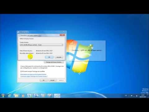 comment regler l'heure sur windows 7