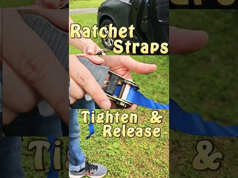 How to Tighten and Release Ratchet Tie Down Straps.