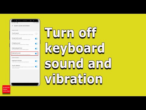 How to turn off keyboard sound and vibration while typing