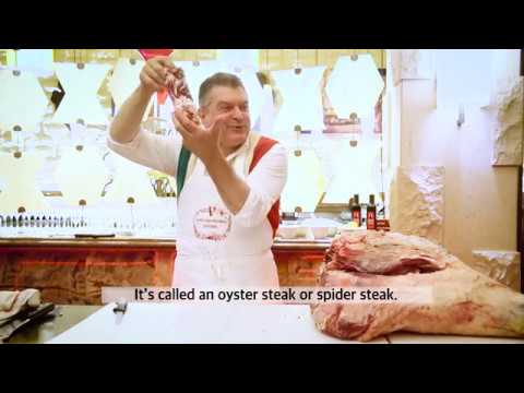 Watch master butcher Dario Cecchini at work