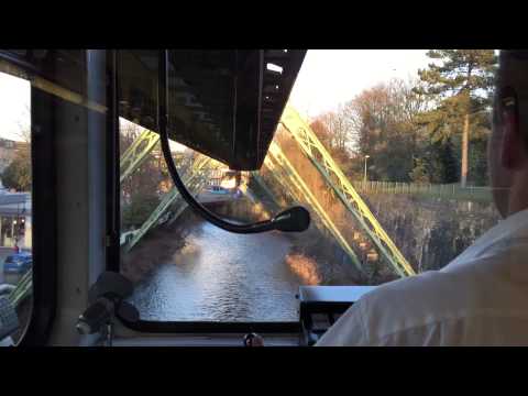 Führerstandmitfahrt Wuppertaler Schwebebahn cab view 2015